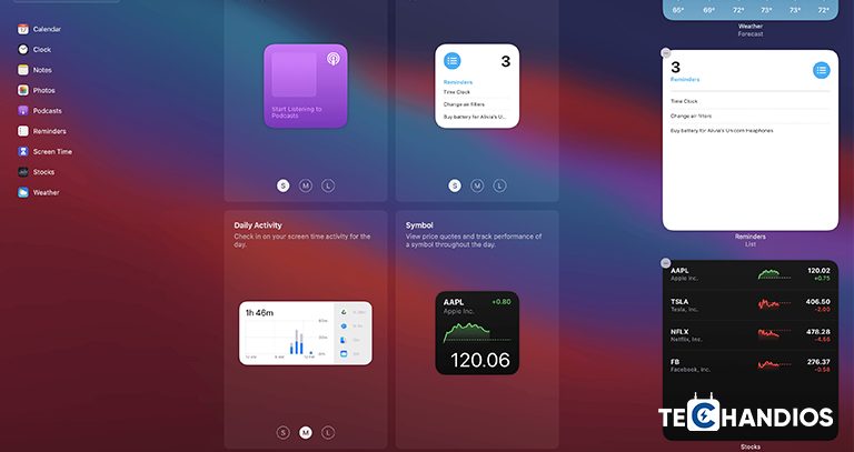 Customizing Widget Stacks mac - Techandios